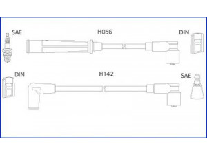 HITACHI 134439 uždegimo laido komplektas 
 Kibirkšties / kaitinamasis uždegimas -> Uždegimo laidai/jungtys
7700749521