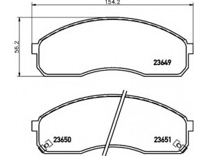 HELLA 8DB 355 009-601 stabdžių trinkelių rinkinys, diskinis stabdys 
 Techninės priežiūros dalys -> Papildomas remontas
0K56A3323Z, 0K56B3323ZA, 0K72G3328Z