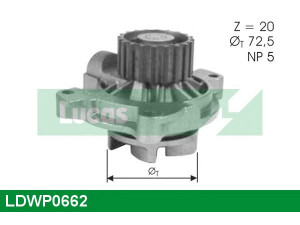 LUCAS ENGINE DRIVE LDWP0662 vandens siurblys 
 Aušinimo sistema -> Vandens siurblys/tarpiklis -> Vandens siurblys
046121004D, 046121004DV, 046121004DX