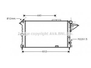 AVA QUALITY COOLING OL2119 radiatorius, variklio aušinimas 
 Aušinimo sistema -> Radiatorius/alyvos aušintuvas -> Radiatorius/dalys
03096381, 1300084