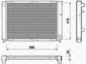 MAGNETI MARELLI 350213735000 radiatorius, variklio aušinimas 
 Aušinimo sistema -> Radiatorius/alyvos aušintuvas -> Radiatorius/dalys
3547154, 8603854