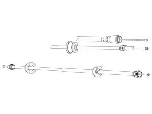 CEF VO02142 trosas, stovėjimo stabdys 
 Stabdžių sistema -> Valdymo svirtys/trosai
3546590, 9209756