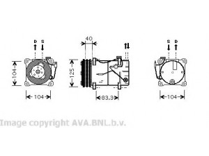 AVA QUALITY COOLING VOK119 kompresorius, oro kondicionierius 
 Oro kondicionavimas -> Kompresorius/dalys
9171050, 9447841