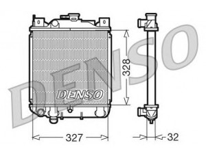 DENSO DRM47006 radiatorius, variklio aušinimas 
 Aušinimo sistema -> Radiatorius/alyvos aušintuvas -> Radiatorius/dalys
1770060B32, 1770063B21, 1770082620