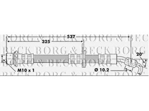 BORG & BECK BBH6852 stabdžių žarnelė 
 Stabdžių sistema -> Stabdžių žarnelės
90080-94001, 9008094001, 90947 02888