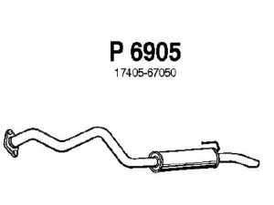 FENNO P6905 galinis duslintuvas 
 Išmetimo sistema -> Duslintuvas
17405-67050, 17405-67090