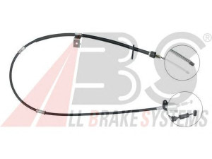 A.B.S. K10347 trosas, stovėjimo stabdys 
 Stabdžių sistema -> Valdymo svirtys/trosai
46430-87701-000, 46430-87703-000