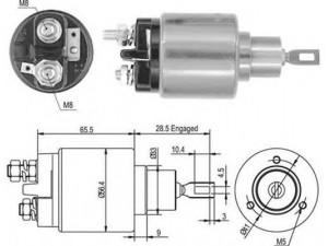 MAGNETI MARELLI 940113050435 solenoidinis jungiklis, starteris