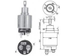 MAGNETI MARELLI 940113050127 solenoidinis jungiklis, starteris