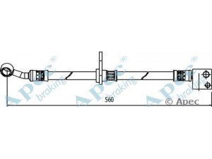 APEC braking HOS3988 stabdžių žarnelė 
 Stabdžių sistema -> Stabdžių žarnelės
01465SMGE00
