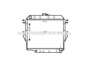 AVA QUALITY COOLING TO2571 radiatorius, variklio aušinimas
1640017070, 1640017080