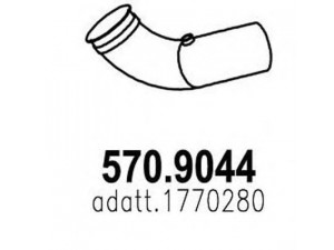 ASSO 570.9044 išleidimo kolektorius 
 Išmetimo sistema -> Išmetimo vamzdžiai
1770280