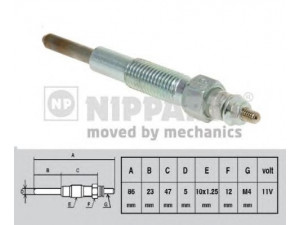 NIPPARTS J5710301 kaitinimo žvakė 
 Kibirkšties / kaitinamasis uždegimas -> Kaitinimo kaištis
0K75B-18140