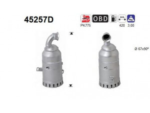 AS 45257D katalizatoriaus keitiklis 
 Išmetimo sistema -> Katalizatoriaus keitiklis
18307812295