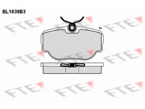 FTE BL1639B3 stabdžių trinkelių rinkinys, diskinis stabdys 
 Techninės priežiūros dalys -> Papildomas remontas
SFP100470, SFP100490, SFP500130