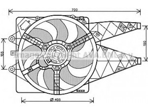 AVA QUALITY COOLING FT7567 ventiliatorius, radiatoriaus 
 Aušinimo sistema -> Oro aušinimas
51805128, 51805131, 51820790