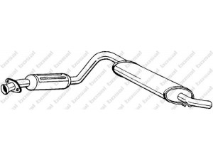 BOSAL 278-301 priekinis duslintuvas 
 Išmetimo sistema -> Duslintuvas
77.00.794.292
