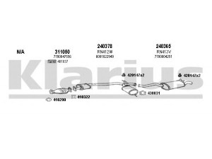 KLARIUS 720305E išmetimo sistema 
 Išmetimo sistema -> Išmetimo sistema, visa
