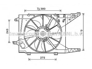AVA QUALITY COOLING RT7549 ventiliatorius, radiatoriaus 
 Aušinimo sistema -> Oro aušinimas
6001550562, 6001550562