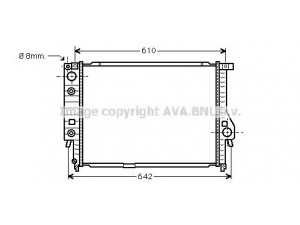 AVA QUALITY COOLING BW2136 radiatorius, variklio aušinimas 
 Aušinimo sistema -> Radiatorius/alyvos aušintuvas -> Radiatorius/dalys
2244074, 2244647