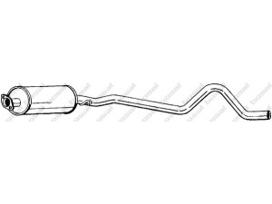 BOSAL 282-073 vidurinis duslintuvas 
 Išmetimo sistema -> Duslintuvas
8 52 085, 8 52 853, 90284739, 8 52 085