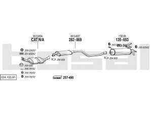 BOSAL 024.153.81 išmetimo sistema 
 Išmetimo sistema -> Išmetimo sistema, visa