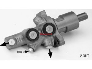 BENDIX 132278B pagrindinis cilindras, stabdžiai 
 Stabdžių sistema -> Pagrindinis stabdžių cilindras
0044303401, 0044303901, 0054302401