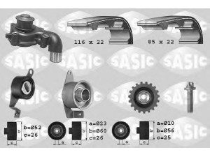 SASIC 3906011 vandens siurblio ir paskirstymo diržo komplektas 
 Diržinė pavara -> Paskirstymo diržas/komplektas -> Paskirstymo diržas/komplektas
1517749+1110999