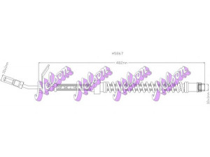 Brovex-Nelson H5867 stabdžių žarnelė 
 Stabdžių sistema -> Stabdžių žarnelės
9111643, 8200057462, 8200673552