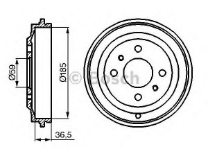 BOSCH 0 986 477 125 stabdžių būgnas 
 Stabdžių sistema -> Būgninis stabdys -> Stabdžių būgnas
46448407, 5923606, 98601861