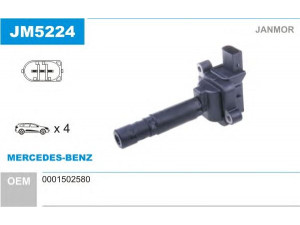 JANMOR JM5224 ritė, uždegimas 
 Kibirkšties / kaitinamasis uždegimas -> Uždegimo ritė
0001502580