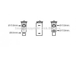 AVA QUALITY COOLING MZ1257 išsiplėtimo vožtuvas, oro kondicionavimas 
 Oro kondicionavimas -> Vožtuvai
GJ6A61J14B