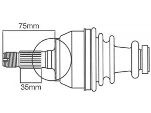 FARCOM 122458 kardaninis velenas 
 Ratų pavara -> Kardaninis velenas
32730L, 3273N7, 32730L, 3273N7