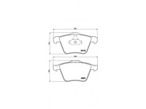 BREMBO P 24 077 stabdžių trinkelių rinkinys, diskinis stabdys 
 Techninės priežiūros dalys -> Papildomas remontas
1405511, 1423389, 1431178, 6G9N2K021CC