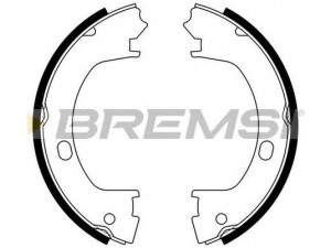 BREMSI GF4643 stabdžių trinkelių komplektas, stovėjimo stabdis
05066036AA, 05073647AA, 05073647AB