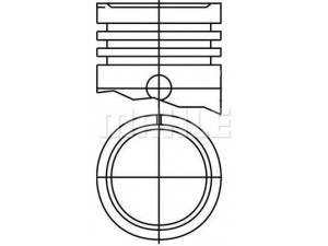 MAHLE ORIGINAL S70410 stūmoklis 
 Variklis -> Cilindrai/stūmokliai
04010711230