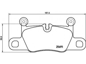 BREMBO P 65 031 stabdžių trinkelių rinkinys, diskinis stabdys
99135294902