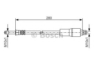 BOSCH 1 987 476 173 stabdžių žarnelė 
 Stabdžių sistema -> Stabdžių žarnelės
34 30 1 165 190