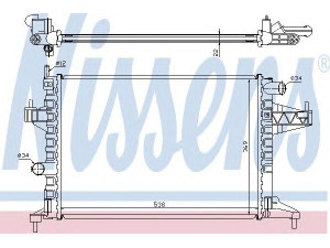 NISSENS 63008 radiatorius, variklio aušinimas 
 Aušinimo sistema -> Radiatorius/alyvos aušintuvas -> Radiatorius/dalys
1300 237, 1300333, 24445163, 9201956