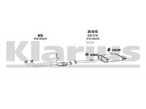 KLARIUS 060323E išmetimo sistema 
 Išmetimo sistema -> Išmetimo sistema, visa