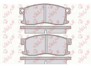 VILLAR 626.1094 stabdžių trinkelių rinkinys, diskinis stabdys