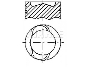 MAHLE ORIGINAL E76560 stūmoklis