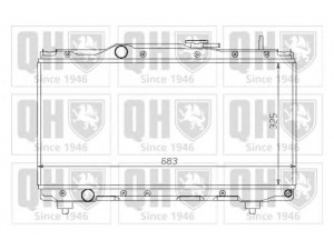 QUINTON HAZELL QER1394 radiatorius, variklio aušinimas 
 Aušinimo sistema -> Radiatorius/alyvos aušintuvas -> Radiatorius/dalys
16400 02160, 16400 15570, 16400 16470