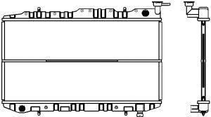 SAKURA  Automotive 1340-0105 radiatorius, variklio aušinimas