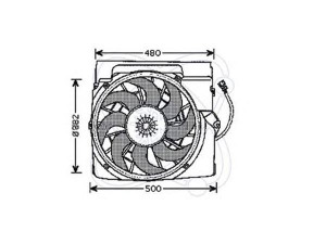 ELECTRO AUTO 32VE003 ventiliatorius, radiatoriaus 
 Aušinimo sistema -> Radiatoriaus ventiliatorius
64508364093, 64541385160, 8364093