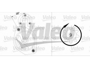 VALEO 436043 starteris 
 Elektros įranga -> Starterio sistema -> Starteris
046911023B, 046911023BX, 069911023C