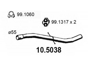 ASSO 10.5038 išleidimo kolektorius 
 Išmetimo sistema -> Išmetimo vamzdžiai
NA