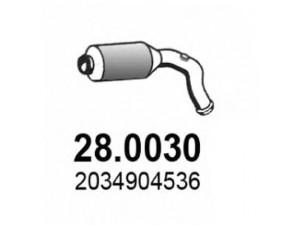 ASSO 28.0030 katalizatoriaus keitiklis 
 Išmetimo sistema -> Katalizatoriaus keitiklis
2034904536, 2034908714