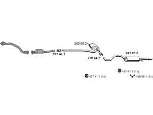 ERNST 010265 išmetimo sistema 
 Išmetimo sistema -> Išmetimo sistema, visa