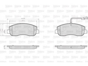 VALEO 872147 stabdžių trinkelių rinkinys, diskinis stabdys 
 Techninės priežiūros dalys -> Papildomas remontas
410604386R